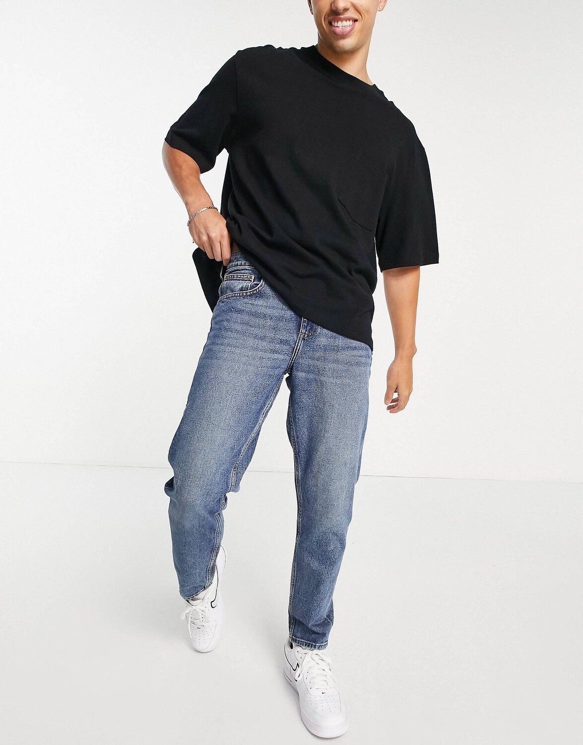 

Винтажные синие джинсы ASOS DESIGN