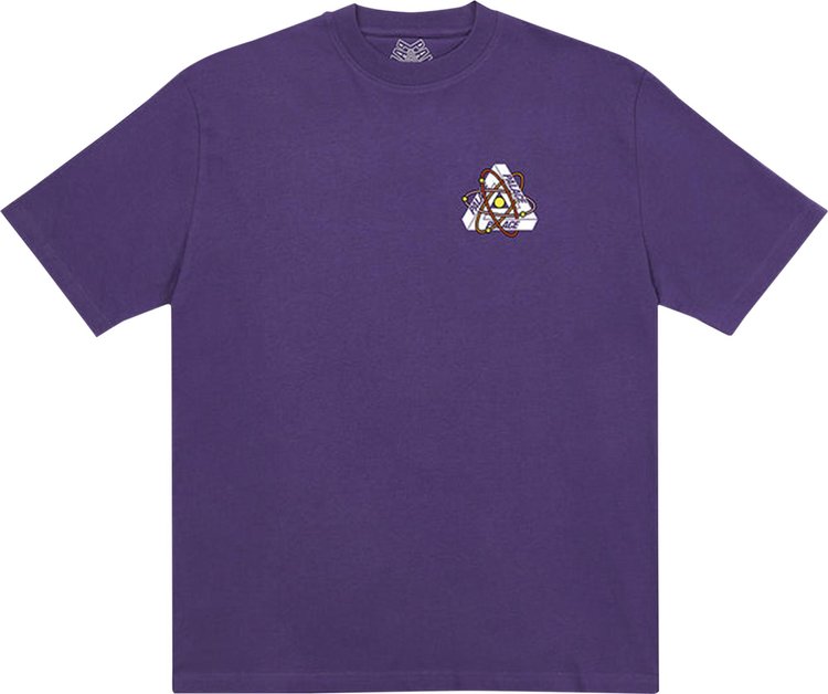Футболка Palace Tri-Atom T-Shirt 'Purple', фиолетовый