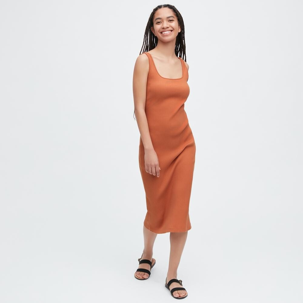 

Платье Uniqlo, оранжевый