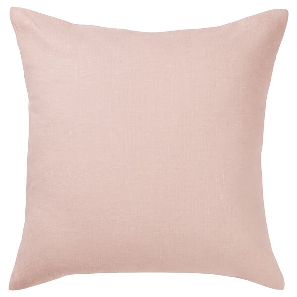 чехол на подушку ikea vattenvan 50x50 см розовый полоска Чехол на подушку Ikea Aina 50x50 см, светло-розовый