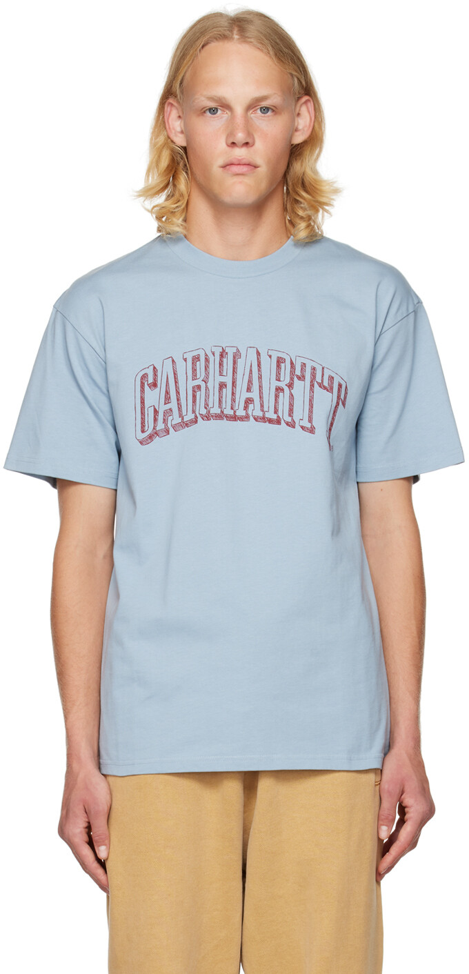 

Синяя футболка с каракулями Carhartt Work In Progress