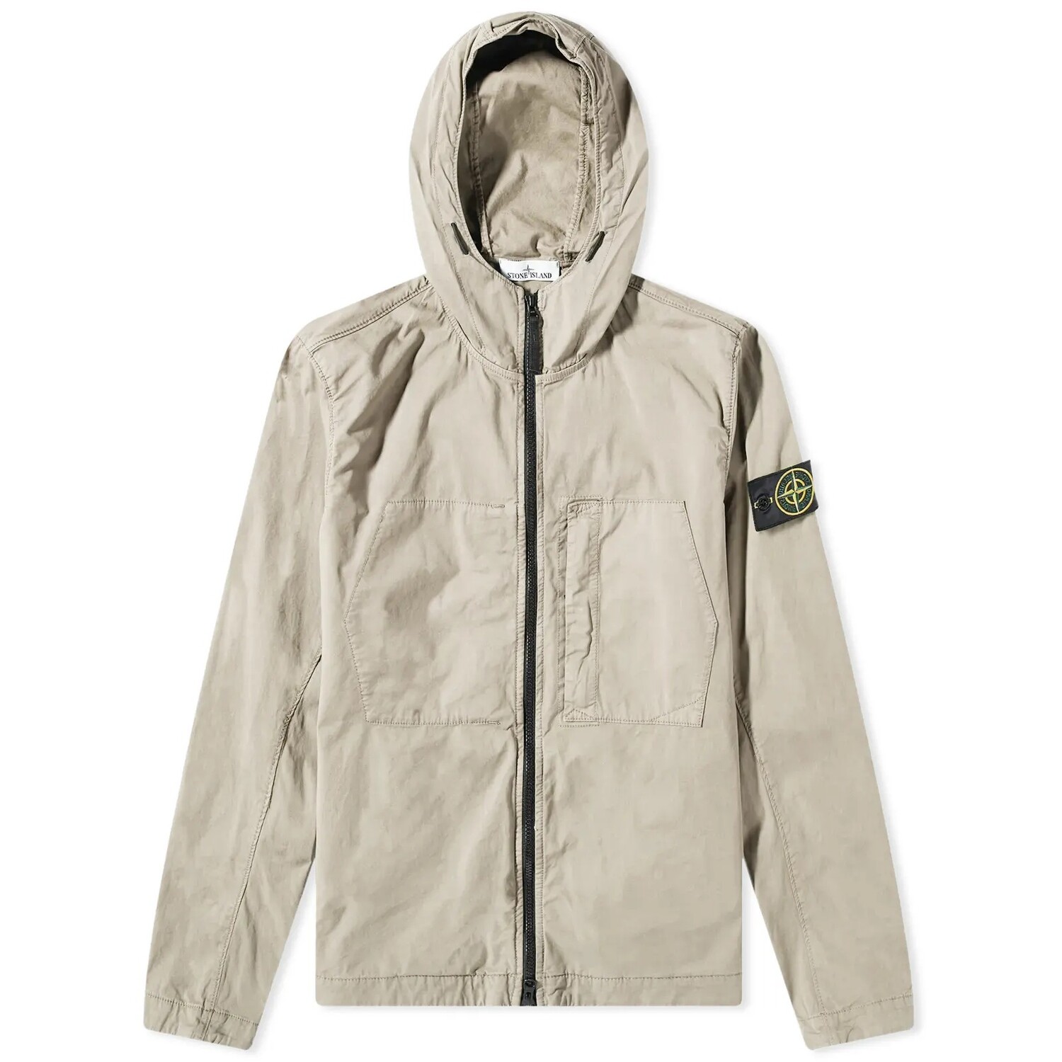 

Куртка Stone Island Supima Cotton Twill Stretch Hooded, светло-серый