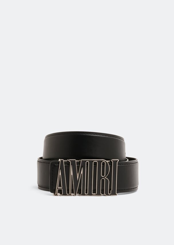 

Ремень AMIRI Core leather belt, черный