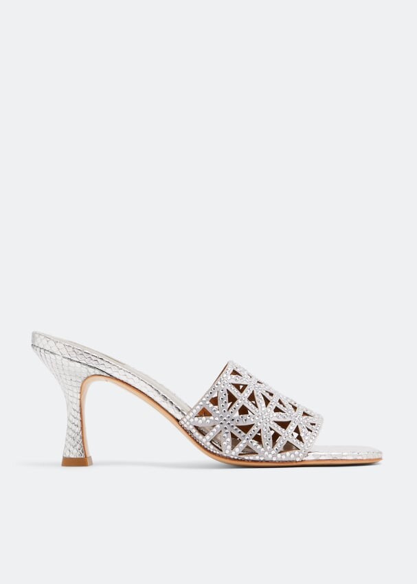

Мюли NICOLI Grazosia mules, серебряный