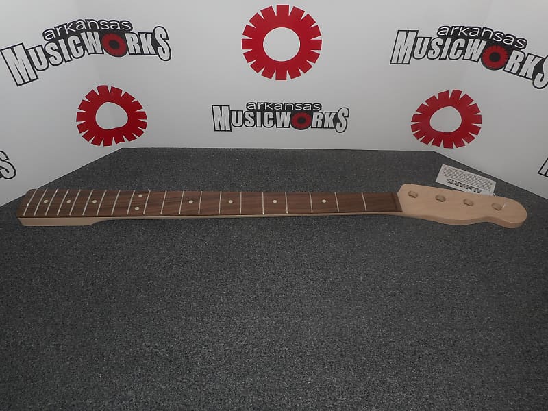 Allparts Лицензированный сменный гриф Fender для Tele Bass, накладка на гриф из палисандра - #TBRO
