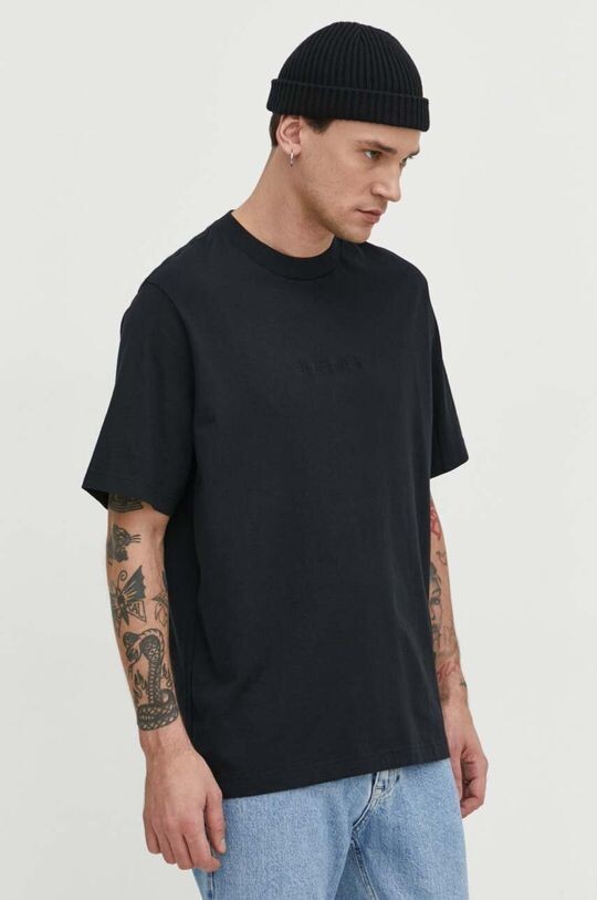 

Хлопковая футболка Abercrombie & Fitch, черный