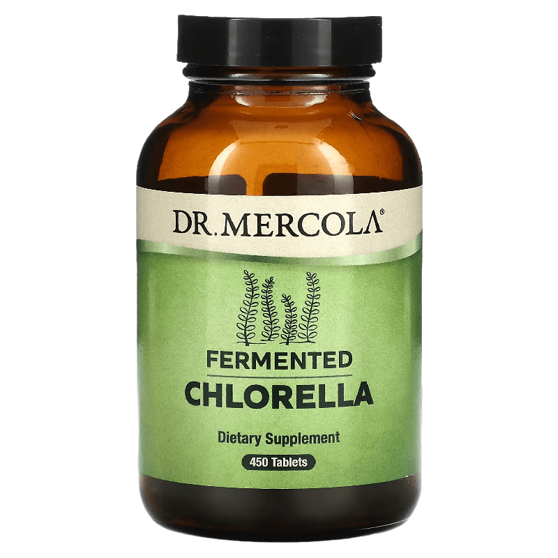 Ферментированная хлорелла Dr. Mercola, 450 таблеток dr mercola biodynamic органическая ферментированная моринга 90 таблеток