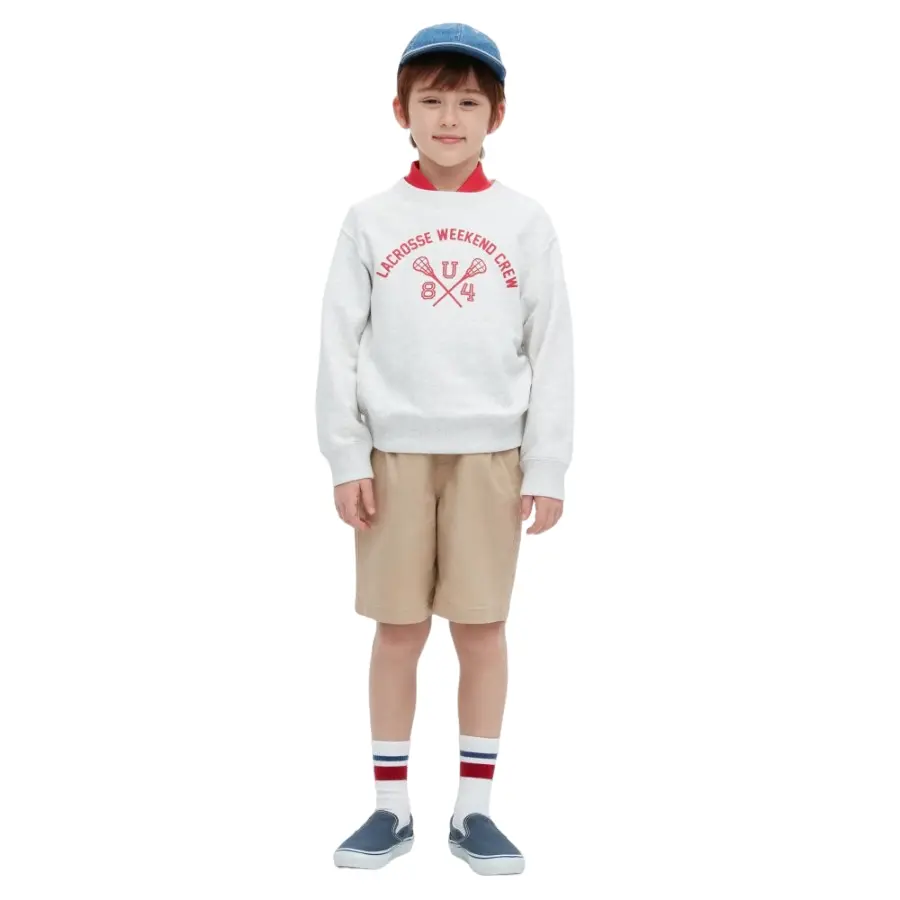 

Шорты Uniqlo Kids Twill Stretch Easy, бежевый