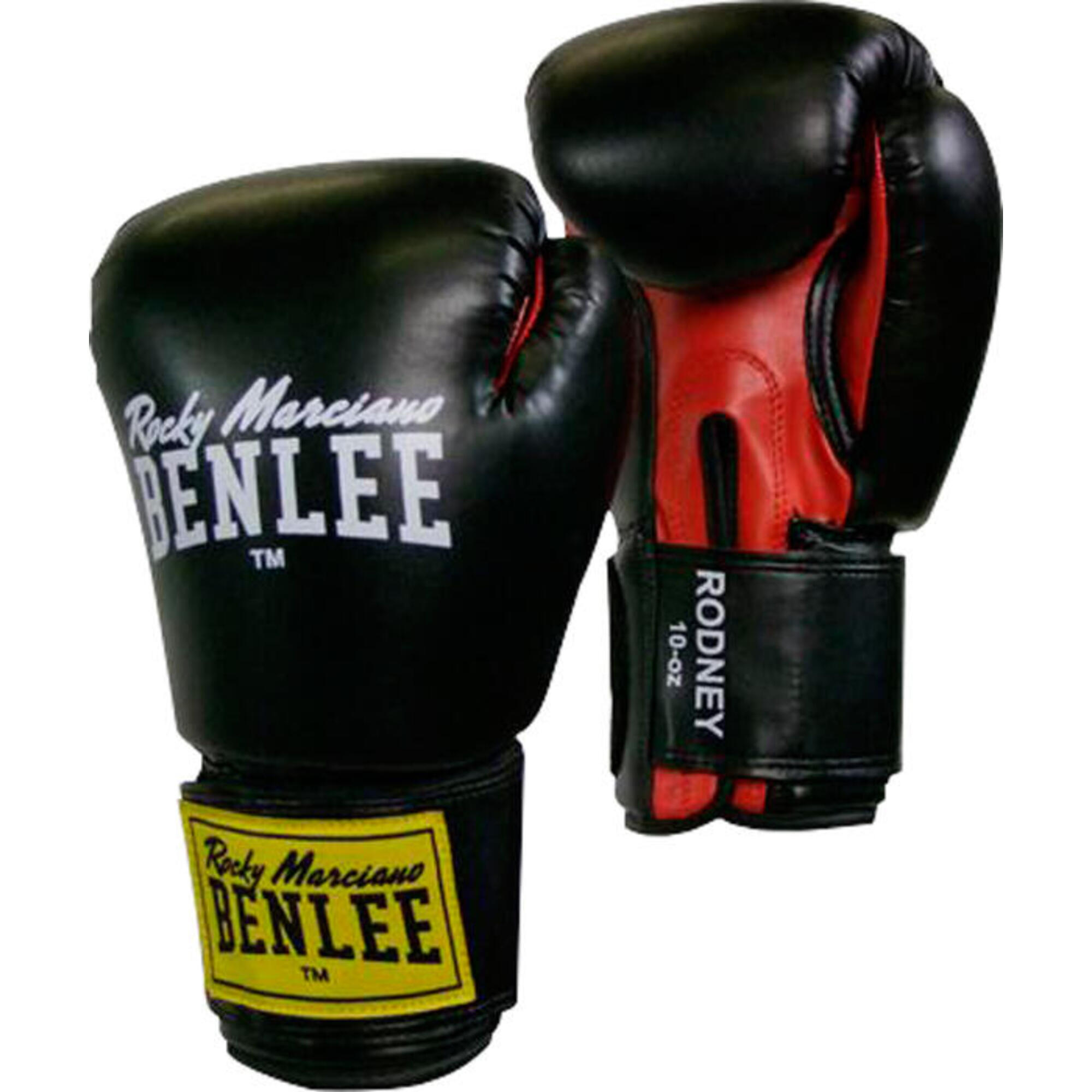 Боксерские перчатки Benlee Rodney 16 oz чёрно-красные, черный перчатки боксерские boybo stain флекс зелёные 6 oz