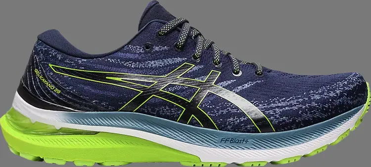 

Кроссовки gel kayano 29 'midnight lime zest' Asics, синий