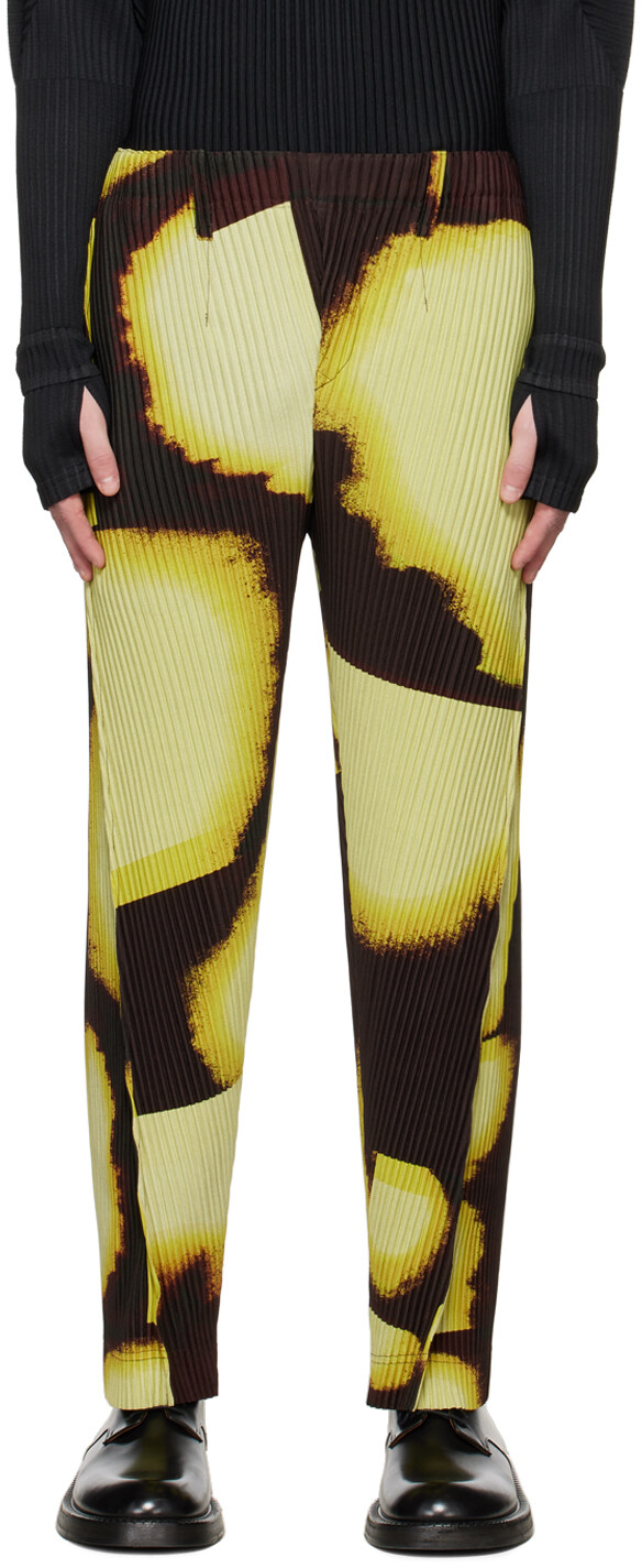 

Желтые брюки-фонарики Homme Plissé Issey Miyake