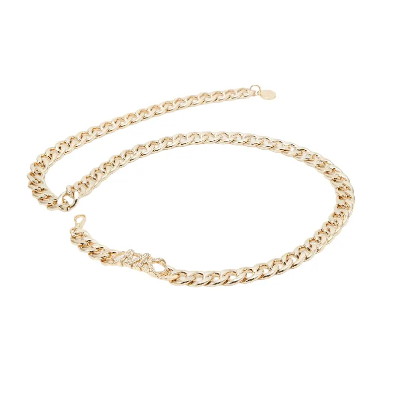 

Ремень Michael Kors Parker Logo Chain, золотой