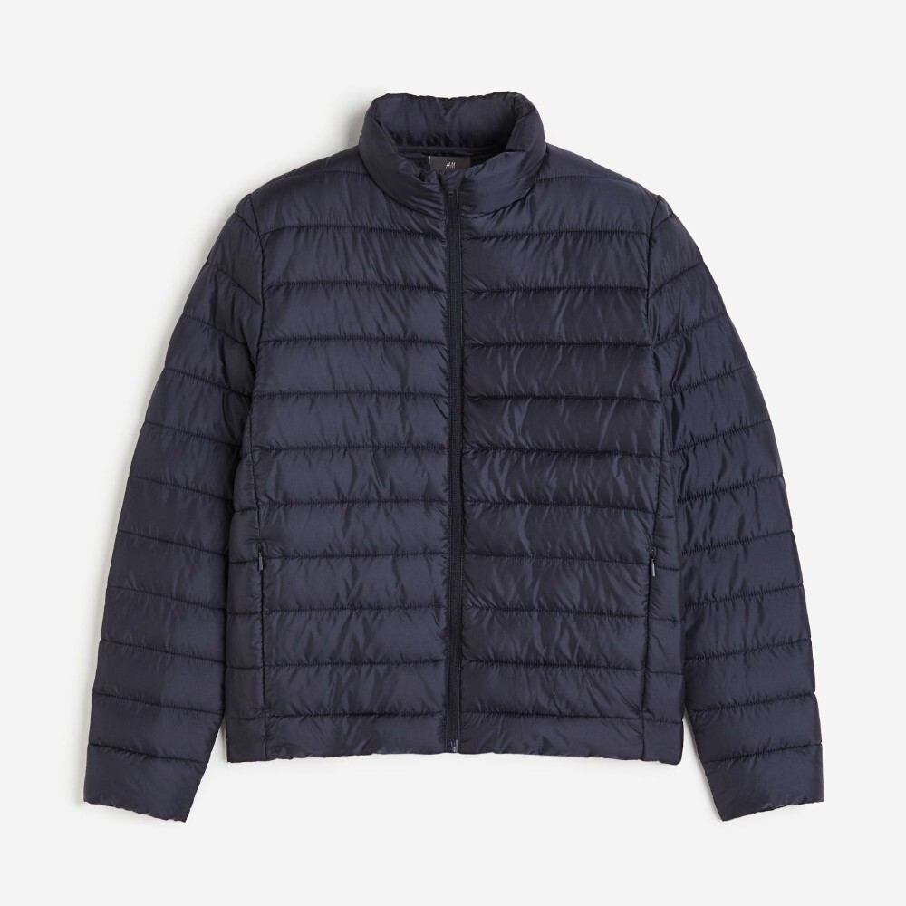 Куртка H&M Lightweight Puffer, темно-синий