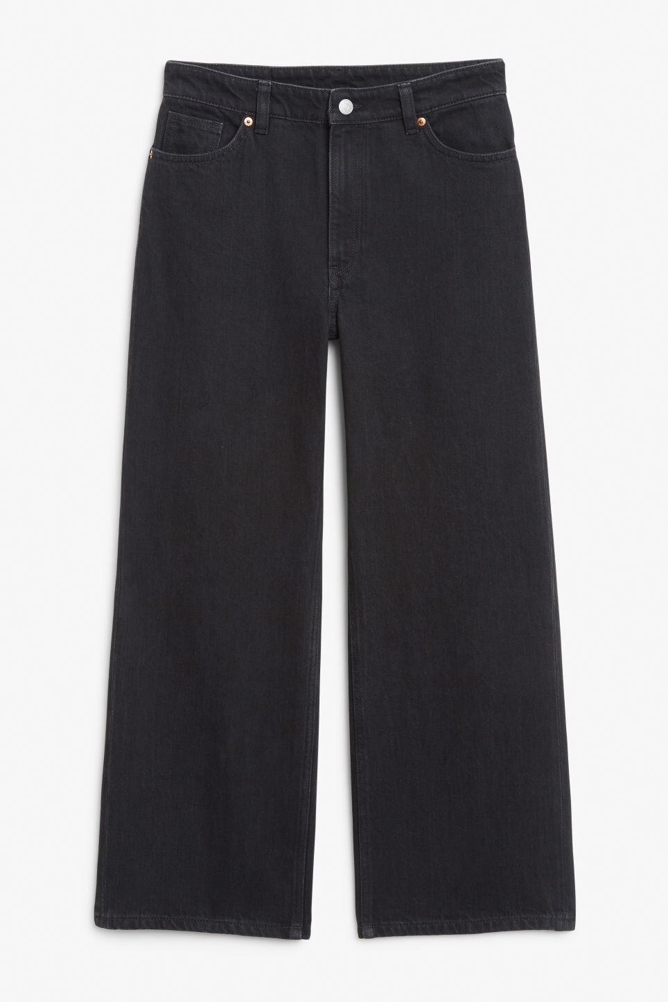 

Укороченные черные джинсы Monki Yoko, черный