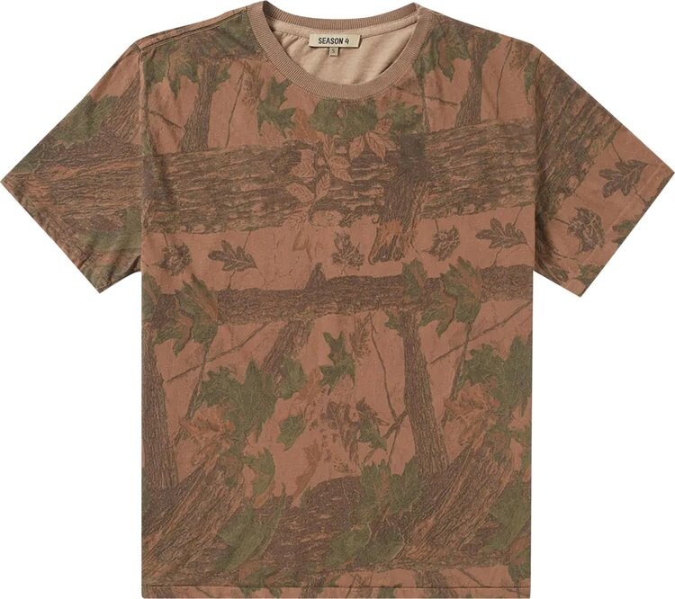 

Футболка Yeezy Season 4 Camo T-Shirt 'Camo', разноцветный