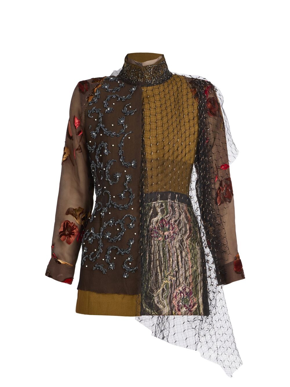 

Украшенная куртка Bobby Dries Van Noten, Коричневый