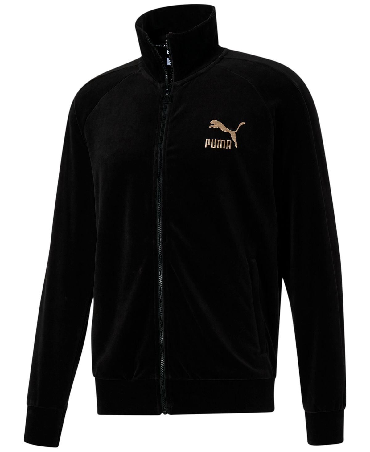 

Мужская велюровая спортивная куртка forever better t7 с молнией спереди Puma, черный