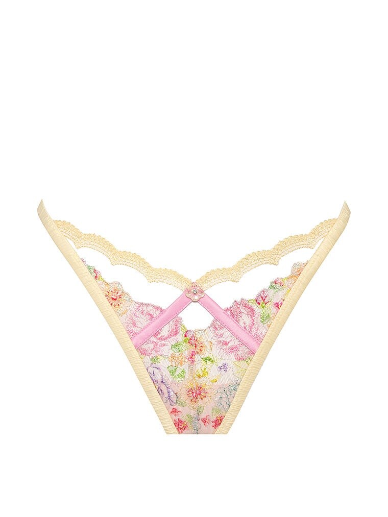 

Трусы-стринги For Love & Lemons Floral Frenzy, желтый