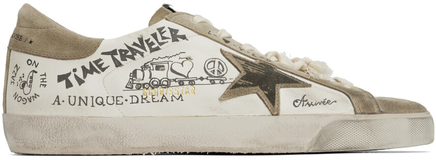 

Бело-серые кроссовки Super-Star Golden Goose