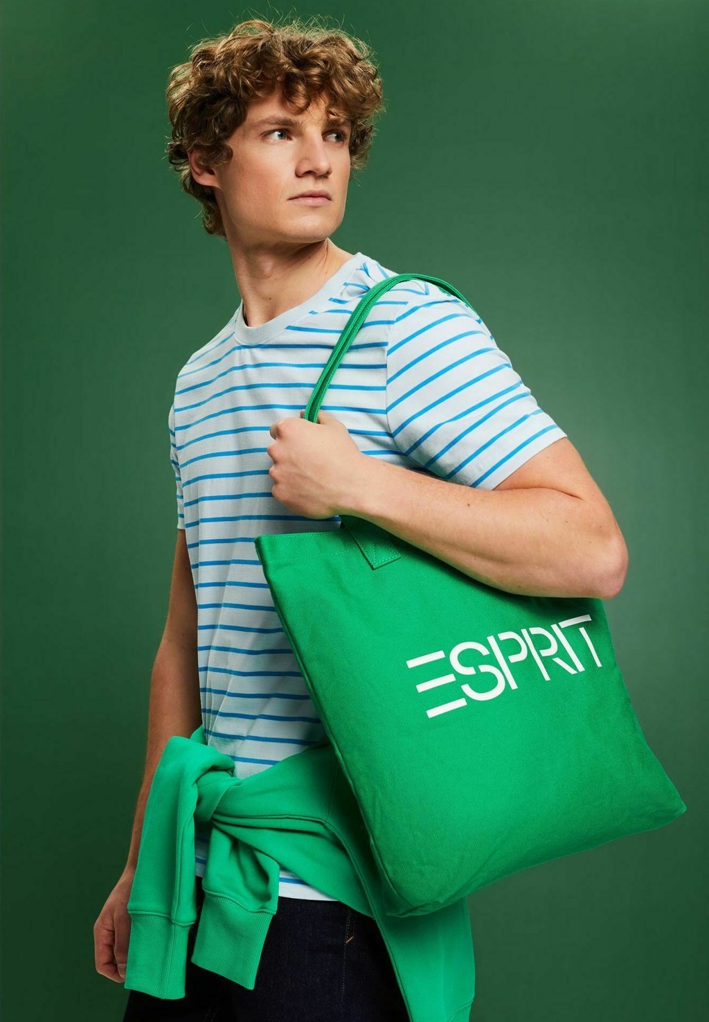 Сумка AUS MIT LOGO Esprit, цвет green сумка для покупок aus mit logo esprit желтый