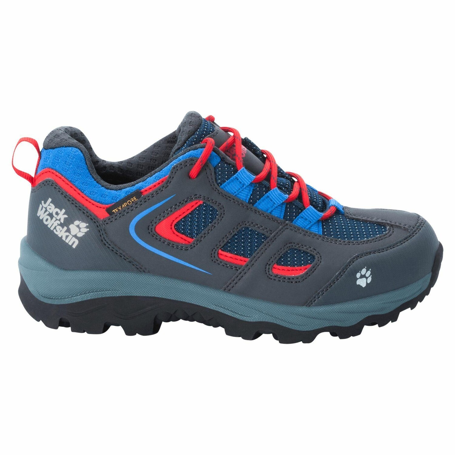 

Кроссовки Jack Wolfskin Vojo Texapore Low K непромокаемые, синий/красный