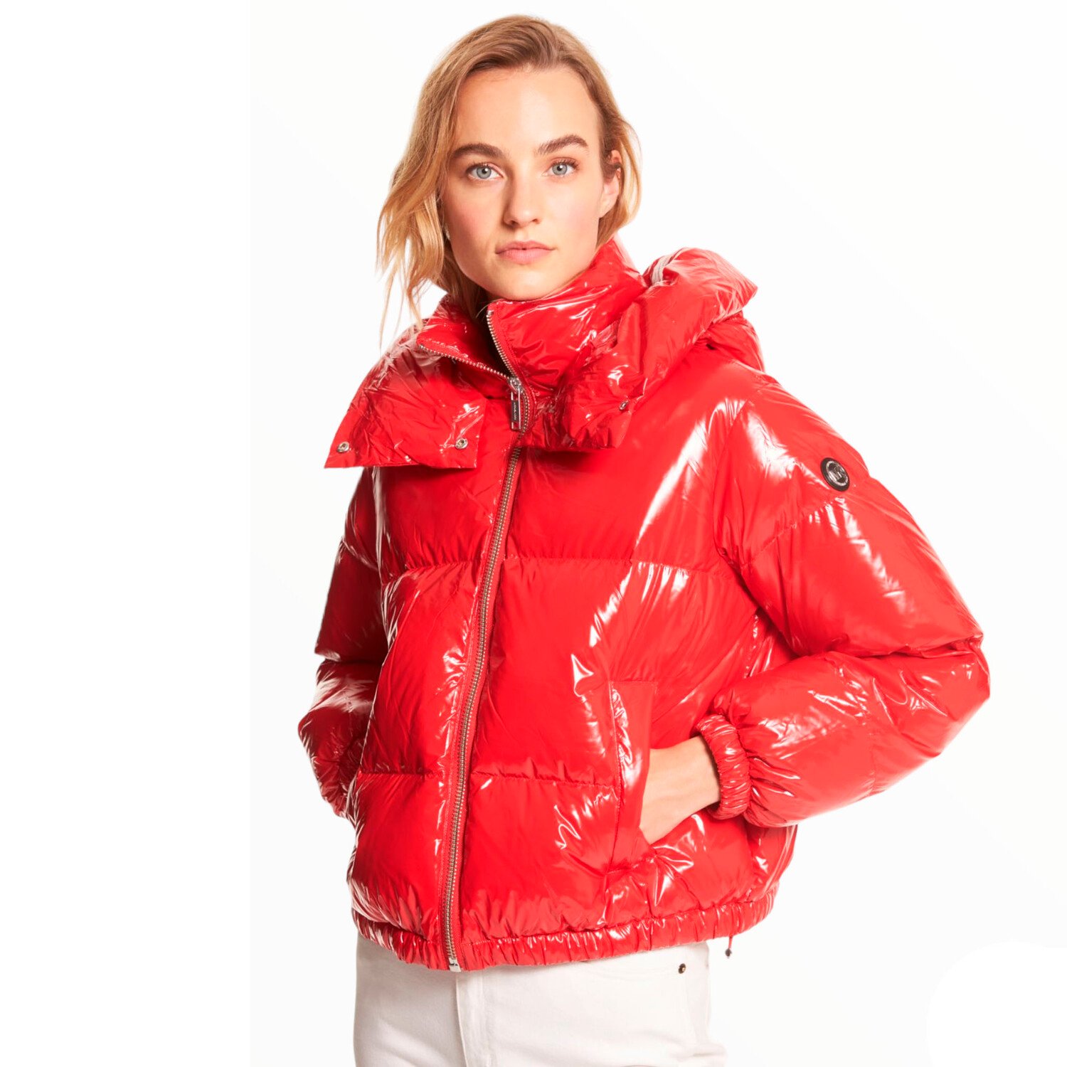 

Пуховик Michael Michael Kors Cire Nylon Puffer, красный