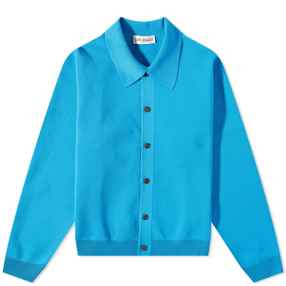 

Джемпер Our Legacy Evening Knit Polo Cardigan, Синий