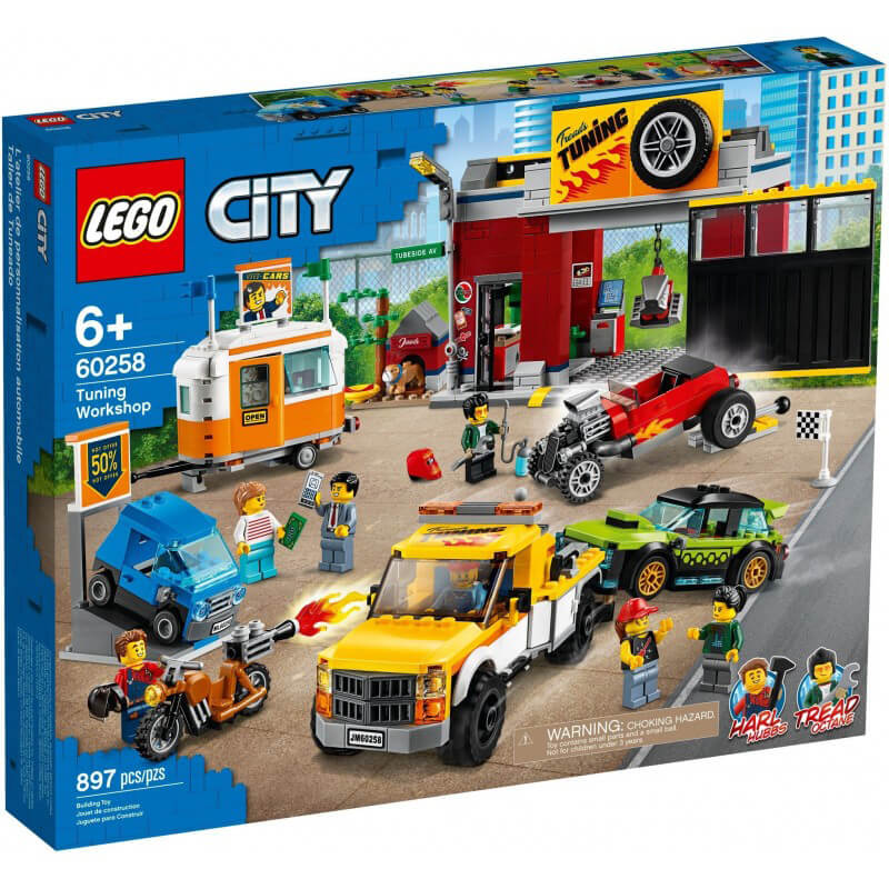 Конструктор LEGO City 60258 Тюнинг-мастерская конструктор lego city гоночный автомобиль 60322