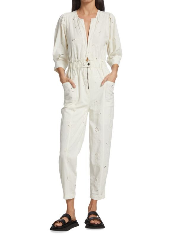 

Комбинезон с цветочным принтом loving you Free People Ivory