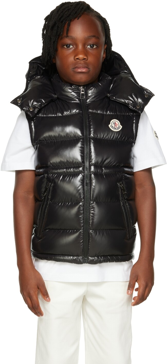 

Детский черный пуховый жилет Ania, черный Moncler Enfant