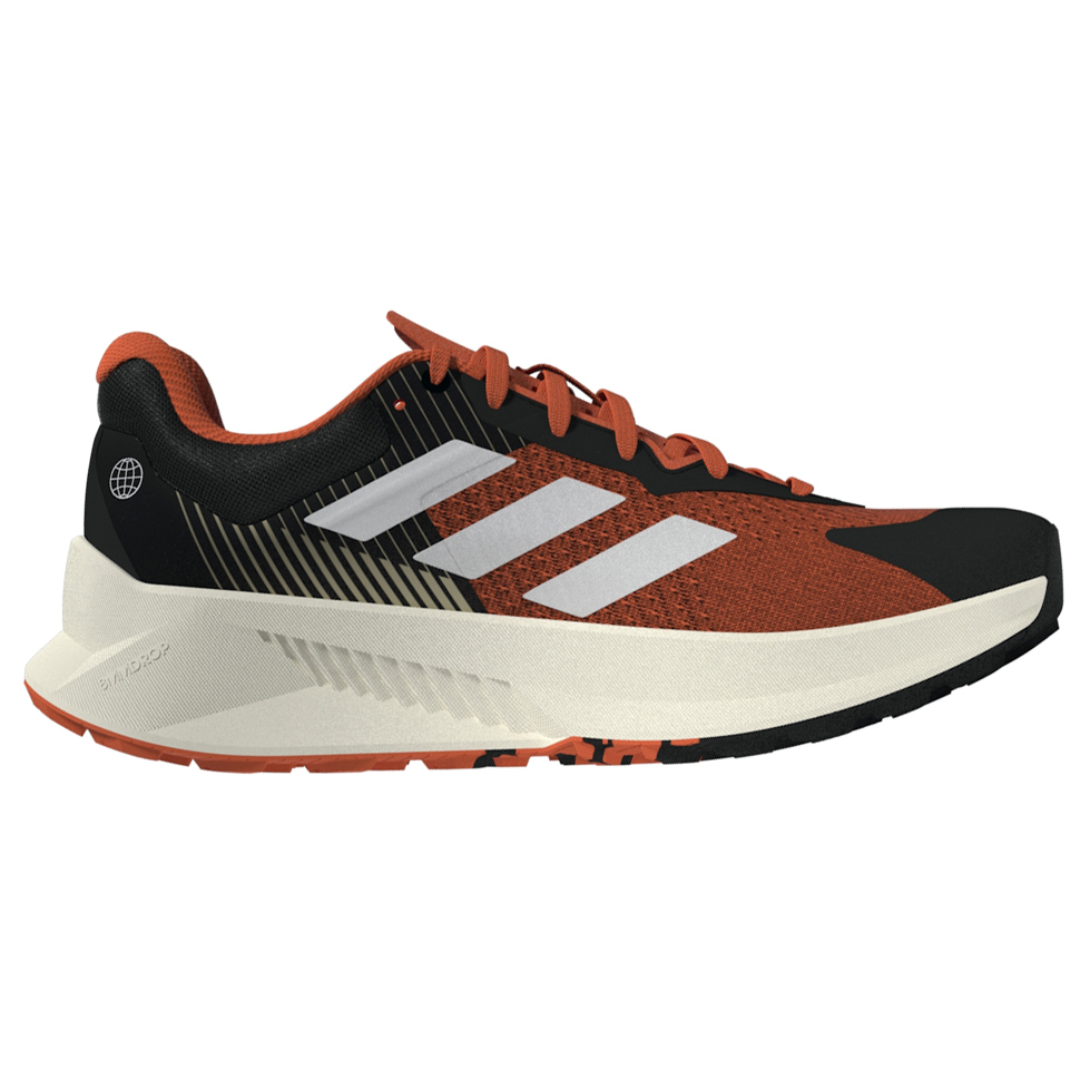 Кроссовки для бега по пересеченной местности Adidas Terrex Terrex Soulstride Flow, цвет Core Black/Crystal White/Impact Orange