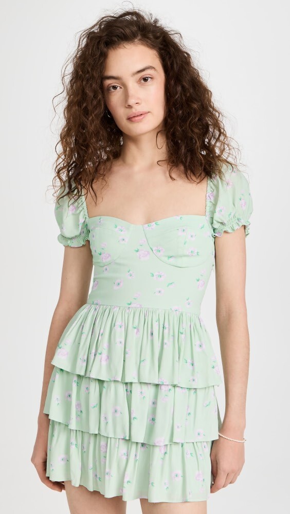

Платье мини WAYF Viviana Tiered