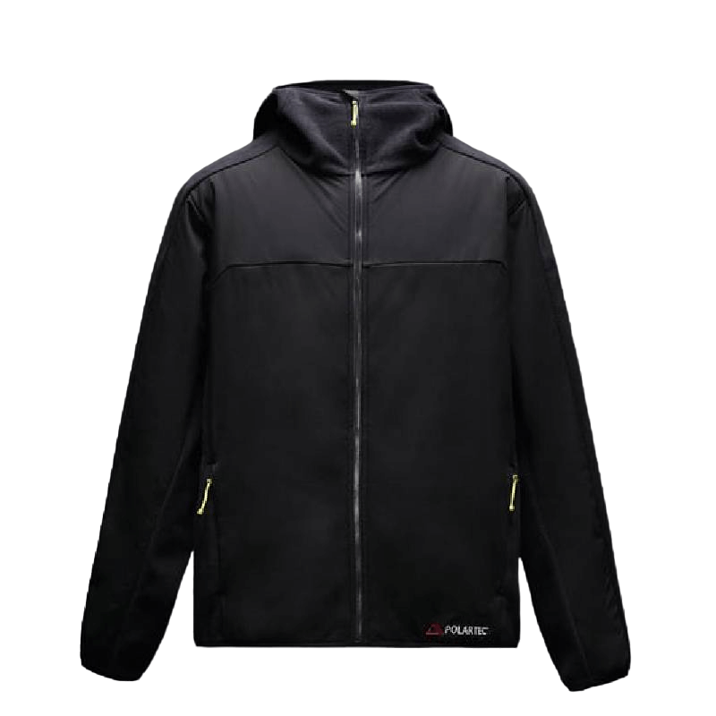 Куртка Zara Contrast Fleese, черный толстовка zara contrast zip баклажановый