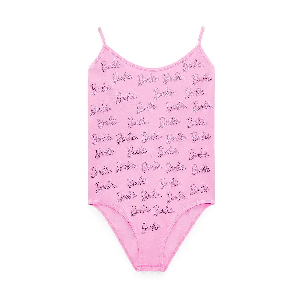 

Боди Zara Rhinestone Barbie Mattel, розовый