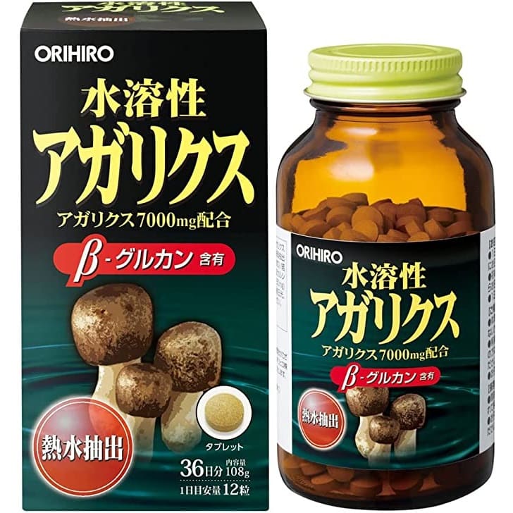 цена Пищевая добавка агарик водорастворимый Orihiro, (108 г) 432 таблетки