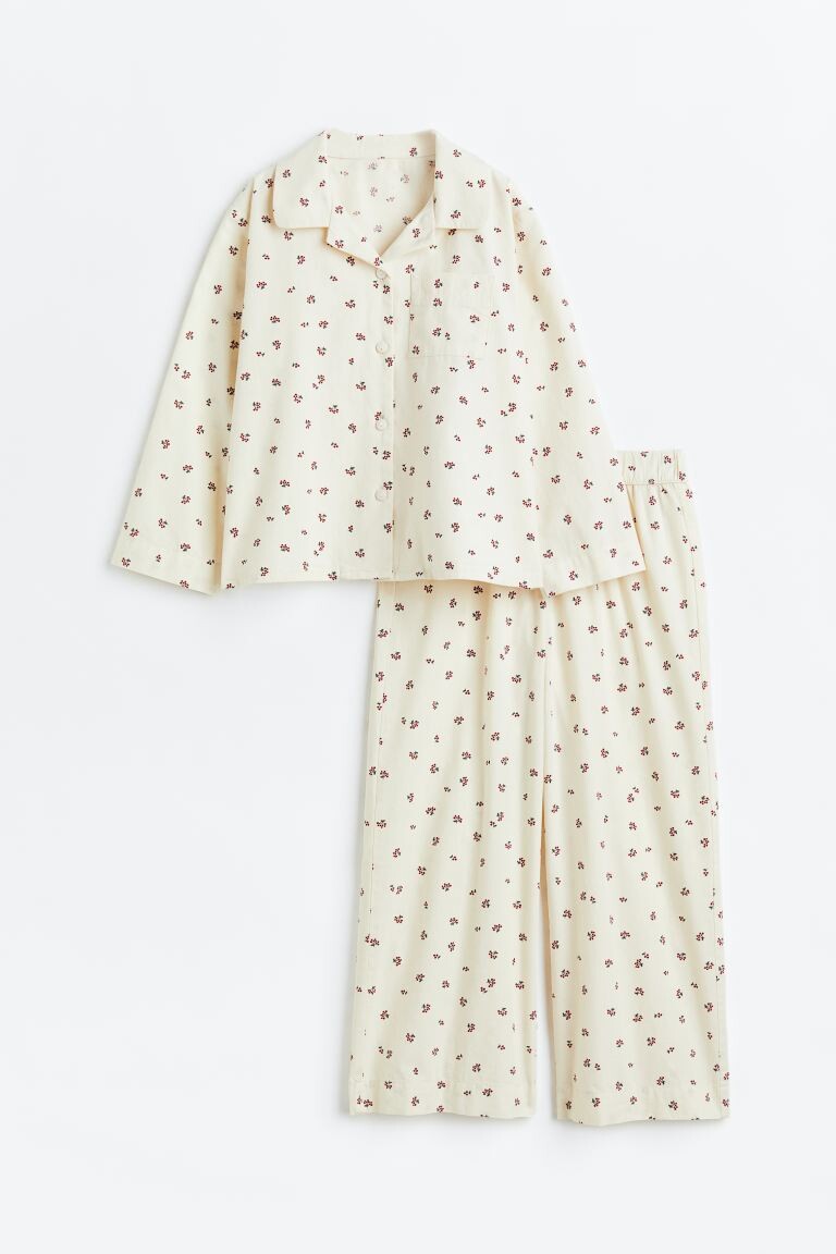 

Пижама из хлопкового поплина H&M