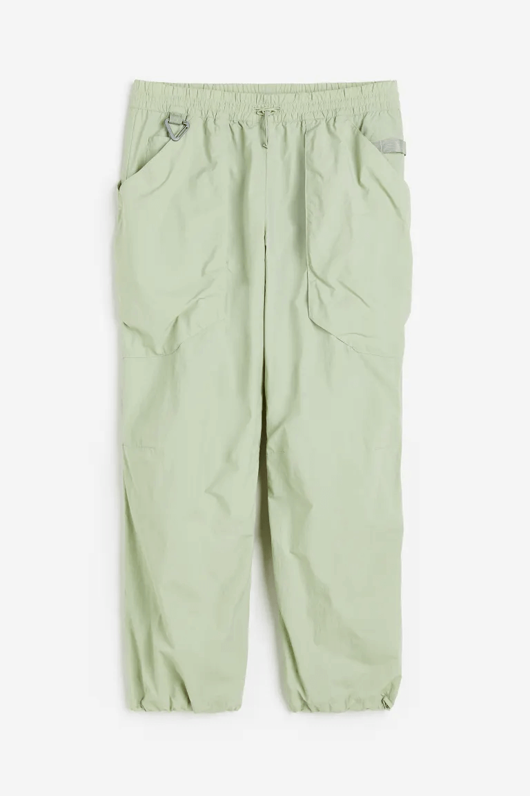 Джоггеры водонепроницаемые H&M Nylon Sports, светло-зеленый inspire брюки джоггеры свободного кроя изумрудный