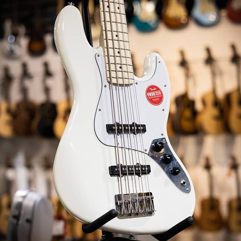 

Squier Affinity Jazz Bass V 5-String Bass Olympic White 0378652505