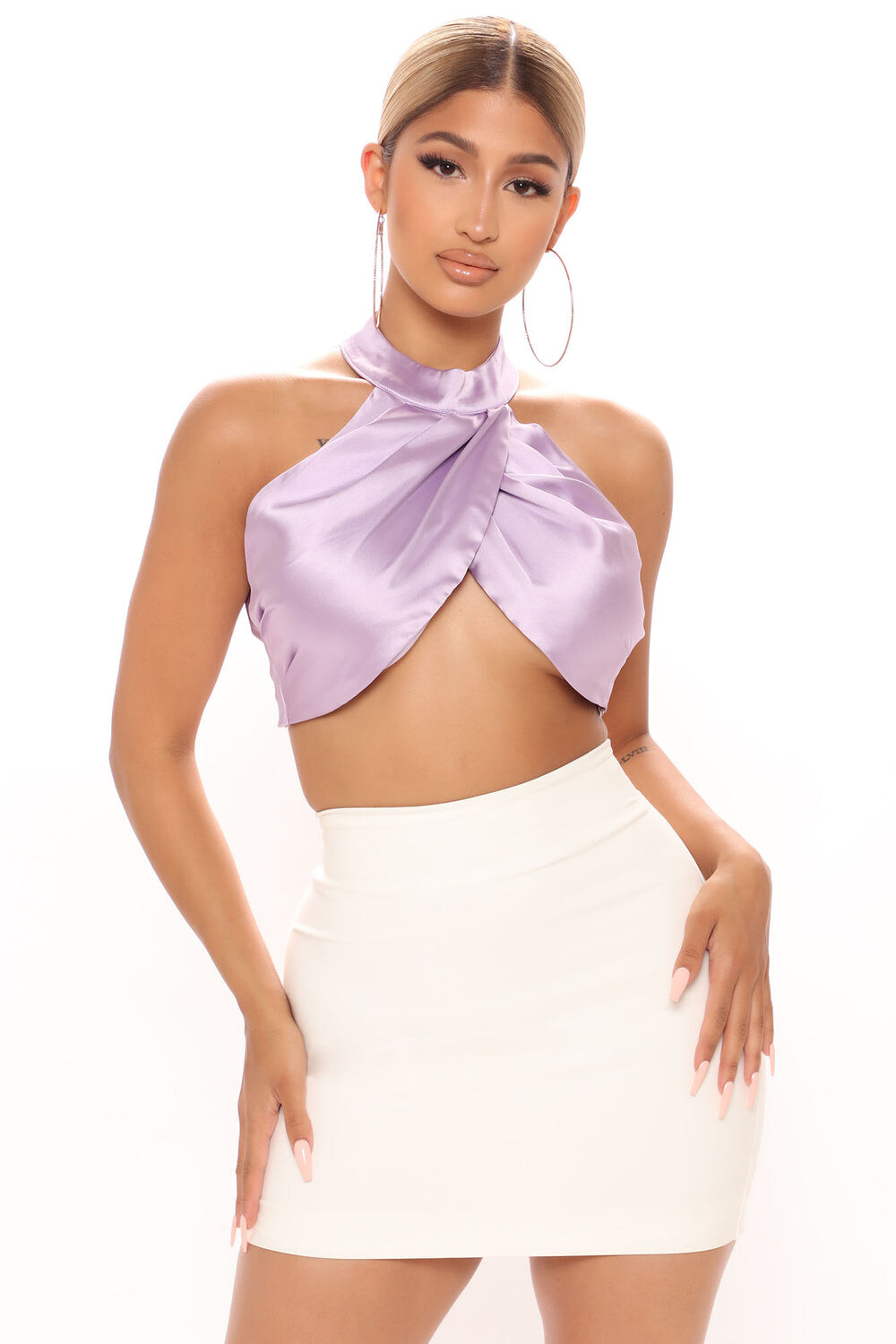 

Топ Fashion Nova 11930SK, лавандовый