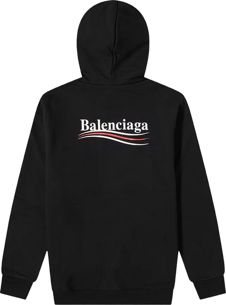 Balenciaga black campaign sales logo sweatshirt