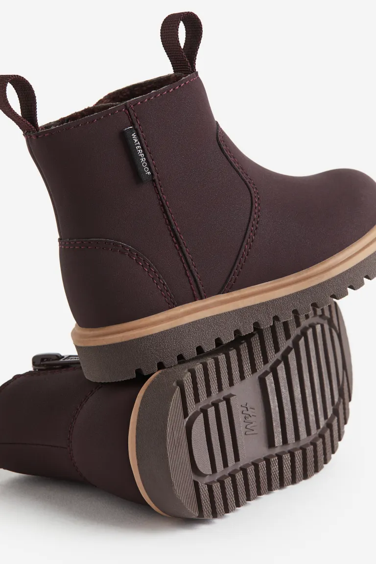 Водонепроницаемые ботинки челси H&M, коричневый ботинки челси h