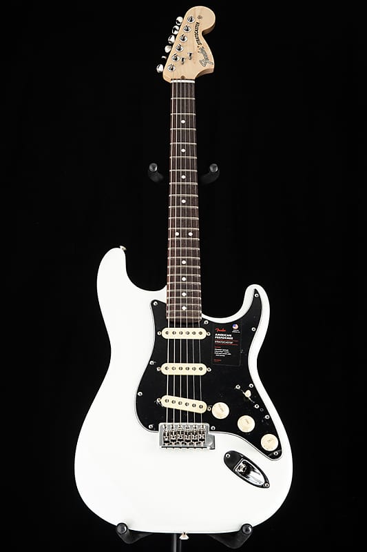 Fender american performer stratocaster olympic deals white