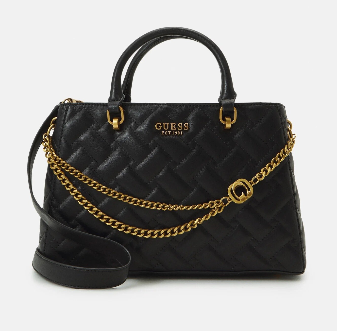 

Сумка-тоут Guess Gracelynn Girlfriend Satchel, черный