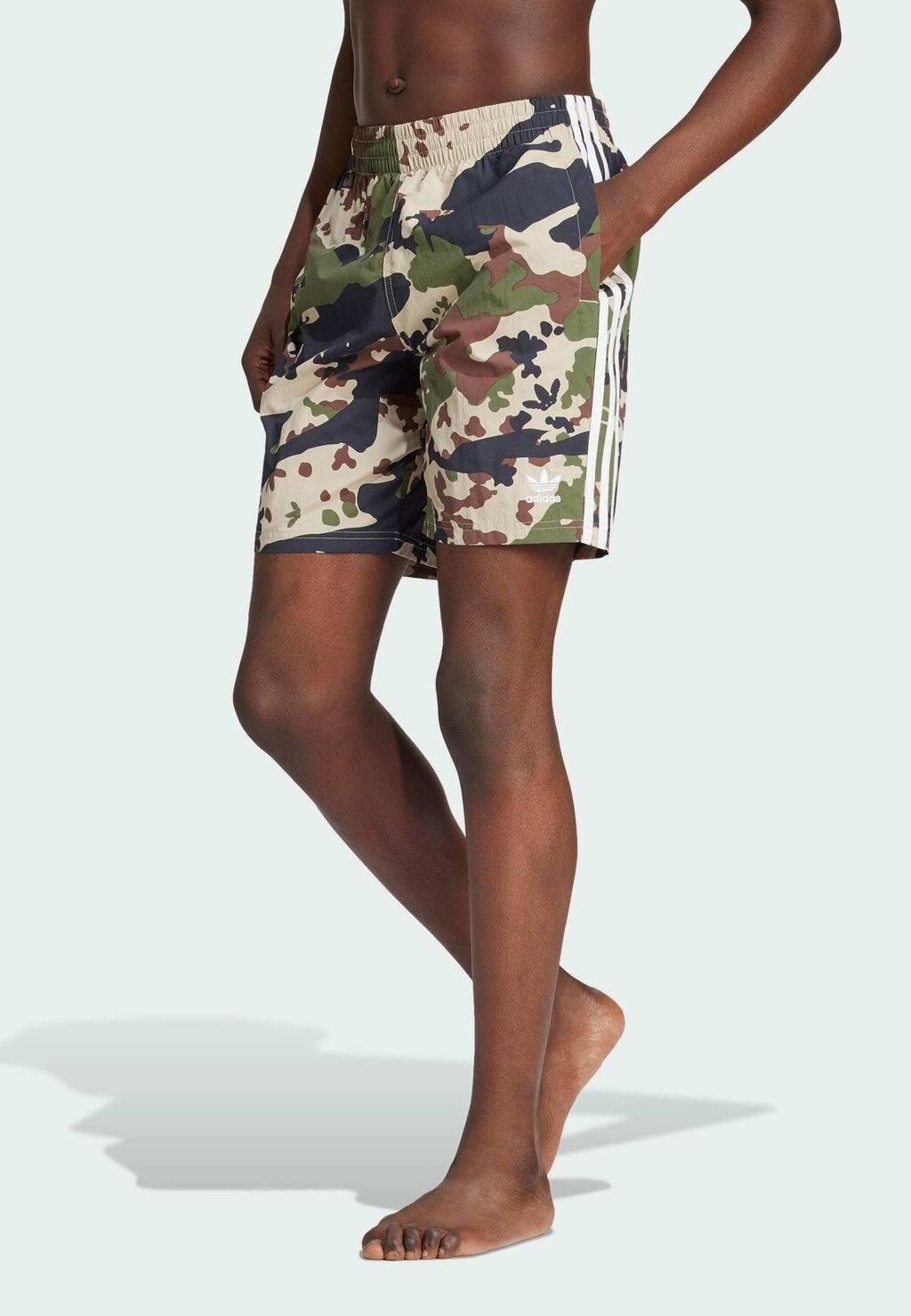 

Шорты для плавания CAMO ALLOVER adidas Originals, цвет black wild pine