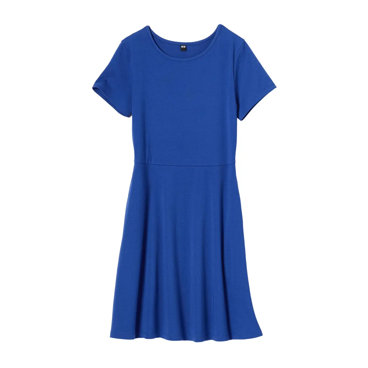 

Платье Uniqlo Short Sleeve Flared, синий