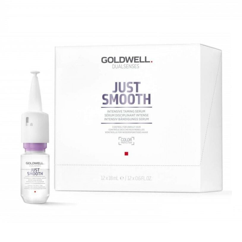 

Goldwell Dualsenses Just Smooth Intensive набор: разглаживающая сыворотка для волос, 12x18 мл/1 упаковка
