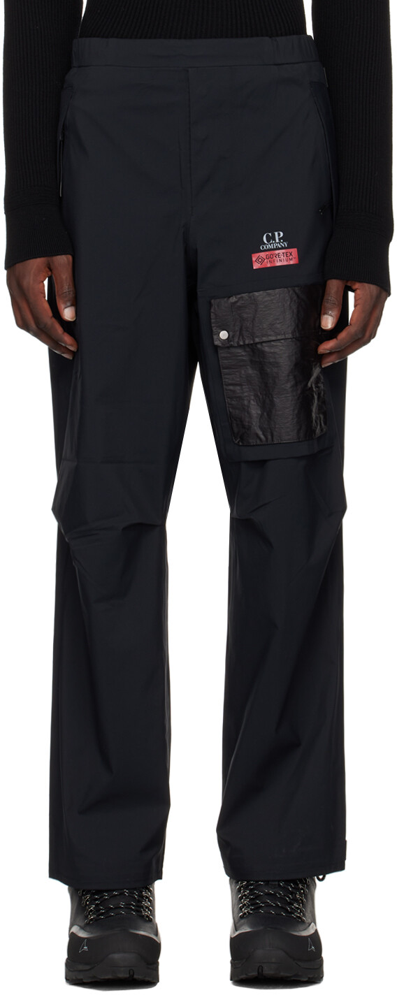 

Брюки смешанные карго Gore-Tex 3L Infinium черного цвета C.P. Company
