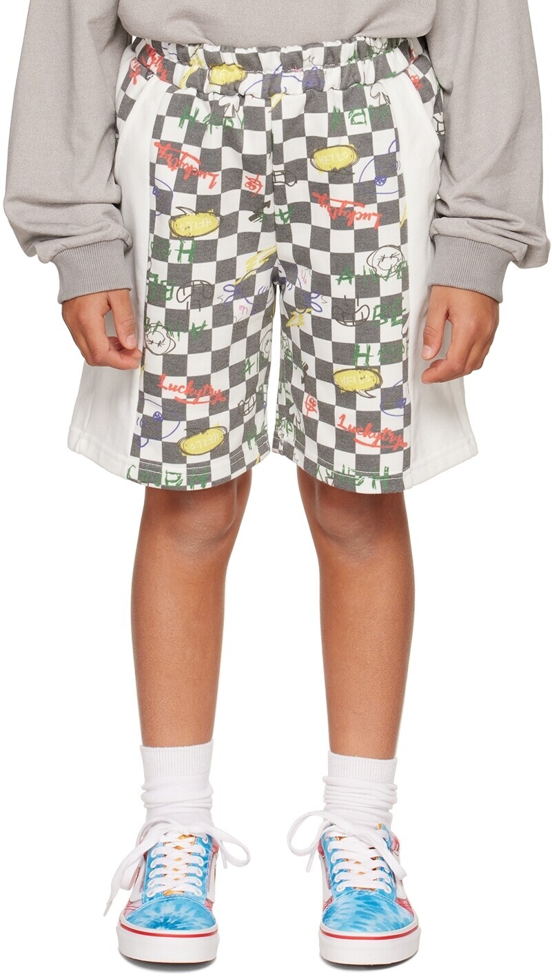 

Детские клетчатые шорты Off-White Doodle Luckytry
