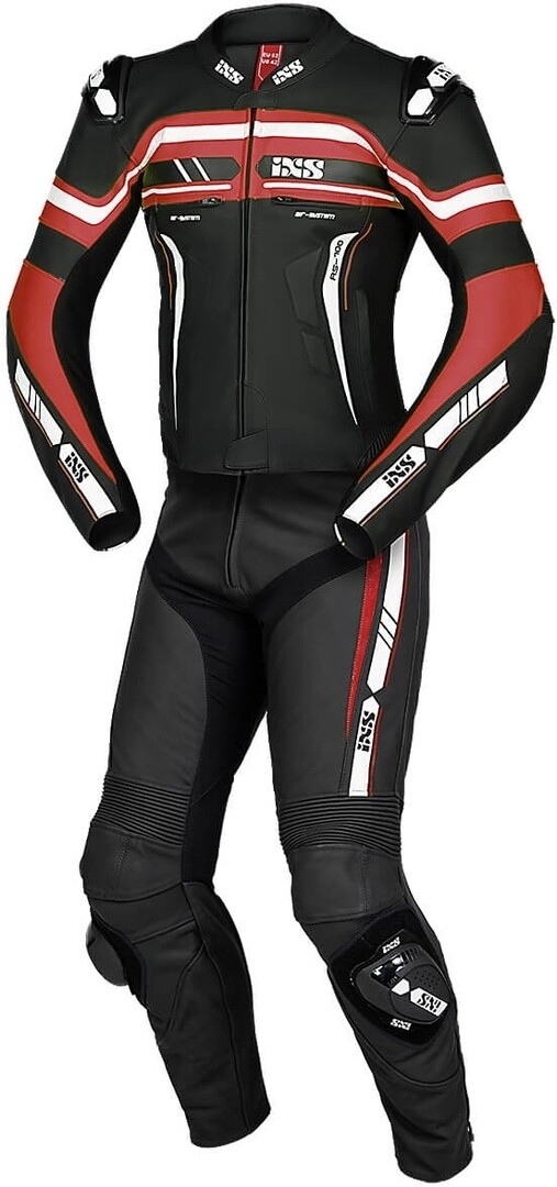 

IXS Sport RS-700 2.0 Два куска мотоцикл кожаный костюм, черный/красный/белый