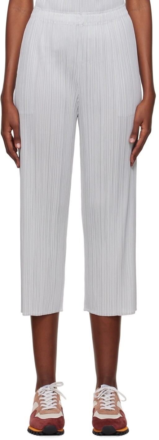 

Серые брюки Monthly Colors August Pleats Please Issey Miyake